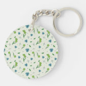 Botanische Blume-Frühling Schlüsselanhänger (Rückseite)
