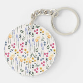 Botanische Blume-Frühling Schlüsselanhänger (Rückseite)