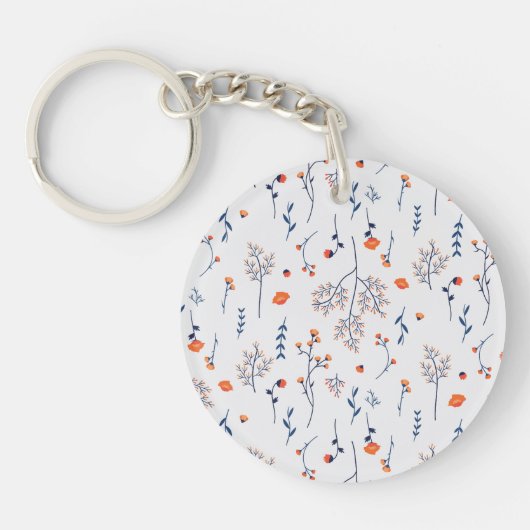 Botanische Blume-Frühling Schlüsselanhänger (Vorderseite)