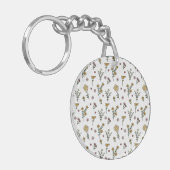 Botanische Blume-Frühling Schlüsselanhänger (Vorderseite links)