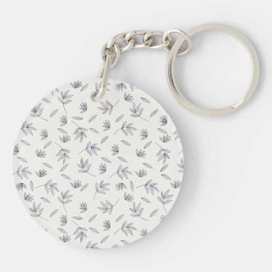 Botanische Blume-Frühling Schlüsselanhänger (Rückseite)