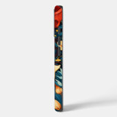 Botanische Blume Gelb und Rot Case-Mate iPhone Hülle (Rückseite / Links)