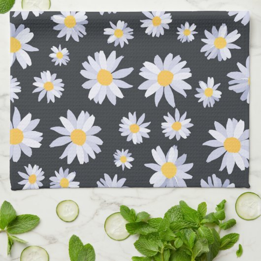 Botanische Blume Geschirrtuch (Gefaltet)