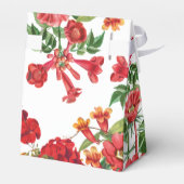 Botanische Blume Hochzeit im Roten Blumengarten Geschenkschachtel (Rückseite)