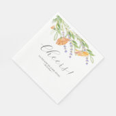 Botanische Blume Hochzeiten von Napkins Serviette (Ecke)
