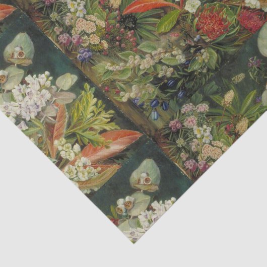 Botanische Blume im dunklen Hintergrund Seidenpapier (Ausschnitt)