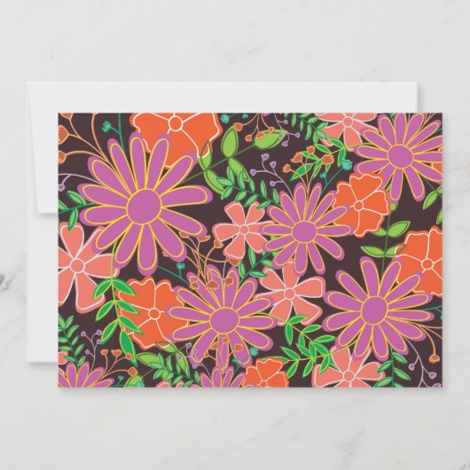 Botanische Blume im Garten (Rückseite)