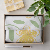 Botanische Blume in Gelbblüten Seidenpapier (Geschenk)