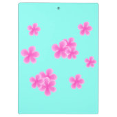 Botanische Blume in modernen Aquarellfarben Klemmbrett (Rückseite)