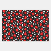 Botanische Blume in modernen Wasserfarben Geschenkpapier Set (Vorderseite)