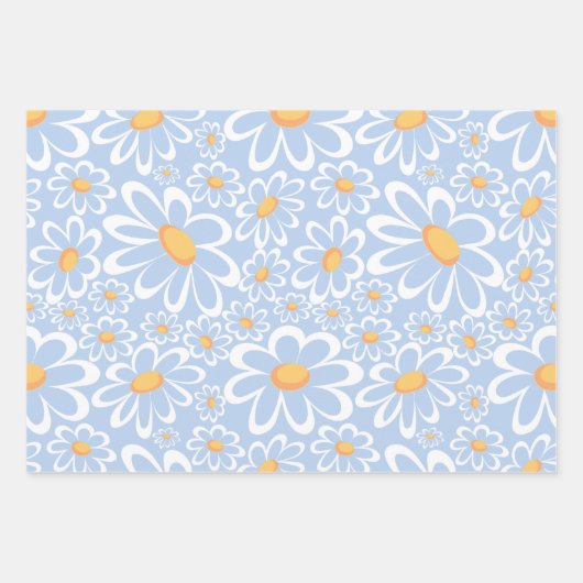 Botanische Blume in modernen Wasserfarben Geschenkpapier Set (Vorderseite 3)