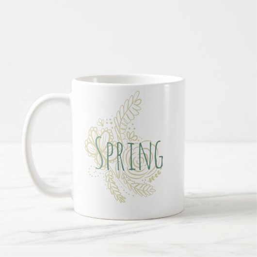 Botanische Blume Kaffeetasse (Links)