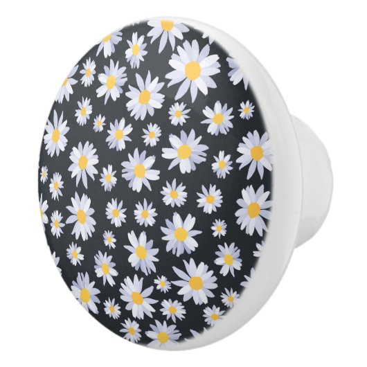 Botanische Blume Keramikknauf (Rechts)