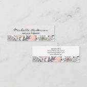 Botanische Blume Mini Visitenkarte (Vorne/Hinten)