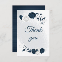 Botanische Blume mit eleganter Linienführung Dankeskarte