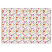 Botanische Blume mit moderner Wasserfarbe Tischdecke (Vorderseite (Horizontal))
