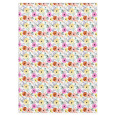 Botanische Blume mit moderner Wasserfarbe Tischdecke (Vorderseite)
