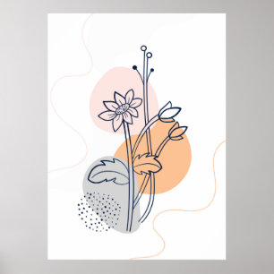Botanische Blume Poster