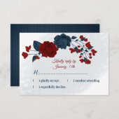 botanische Blume RSVP Karte (Vorne/Hinten)