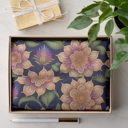 Botanische Blume Seidenpapier (Geschenk)
