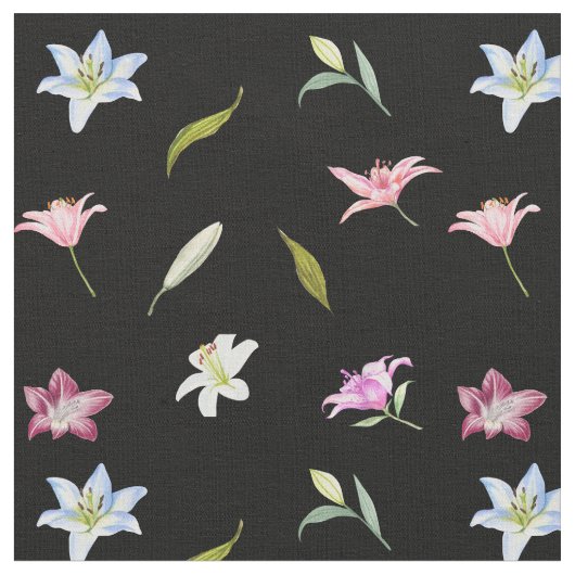 Botanische Blume Stoff (Nahaufnahme)