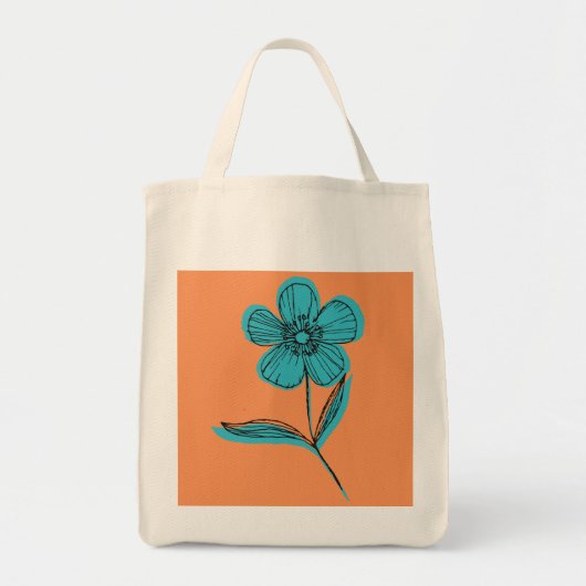 botanische Blume Tragetasche (Vorne)