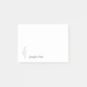Botanische Blume Tulip Line Post-it Klebezettel (Vorderseite)