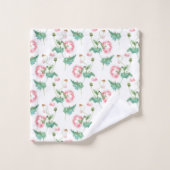 Botanische Blume und Biene Badhandtuch Set (Waschlappen)