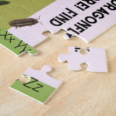 Botanische Blume und Bug ABC Alphabet Puzzle (Seite)