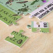 Botanische Blume und Bug ABC Alphabet Puzzle (Seite)