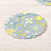 Botanische Blume Untersetzer (angewinkelt)