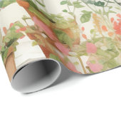 Botanische Blume Vase Garden Pflanze Geschenkpapier (Rolleneckpunkt)