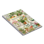 Botanische Blume Vase Garden Pflanze Notizblock (Rechte Seite)