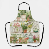 Botanische Blume Vase Garden Pflanze Schürze (Vorderseite)