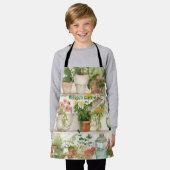 Botanische Blume Vase Garden Pflanze Schürze (Getragen)