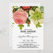 Botanische Blume Vintag Bridal Einladung (Vorne/Hinten)