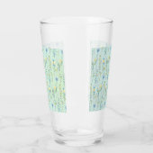 Botanische Blume Wasserfarbene Flora Glas (Links)