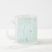 Botanische Blume Wasserfarbene Flora Mattglastasse (Links)