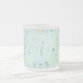 Botanische Blume Wasserfarbene Flora Mattglastasse (Mittel)