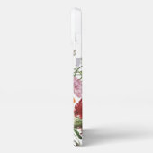 Botanische Blume Wasserfarbener INDIVIDUELLE NAME iPhone Hülle (Linke Seite)