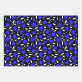 Botanische Blume Wrapp Geschenkpapier Set (Vorderseite 2)