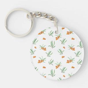 Botanische Blumen Frühlingsflorales Acryl Schlüsselanhänger