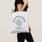 Botanische Blumen | Minimalistischer Garten Natur Tasche (Von Nahem)