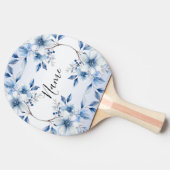 Botanische Blumen Ping Pong Paddle Tischtennis Schläger (Seitenansicht)