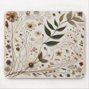 Botanische Blumen und Blätter - Die Schönheit der  Mousepad