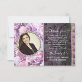 Botanische Blumenbeerdigung Dankeschön-Karte Dankeskarte (Vorderseite)