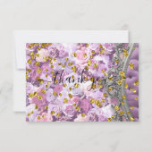 Botanische Blumenbeerdigung Dankeschön-Karte Dankeskarte (Rückseite)