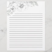 Botanische Blumenbezeichnungen Rezeptkarte (Rückseite)