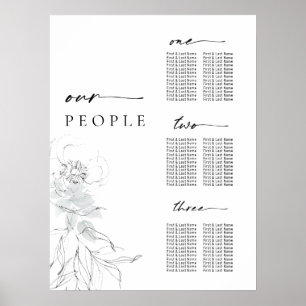 Botanische Blumenbilder Poster