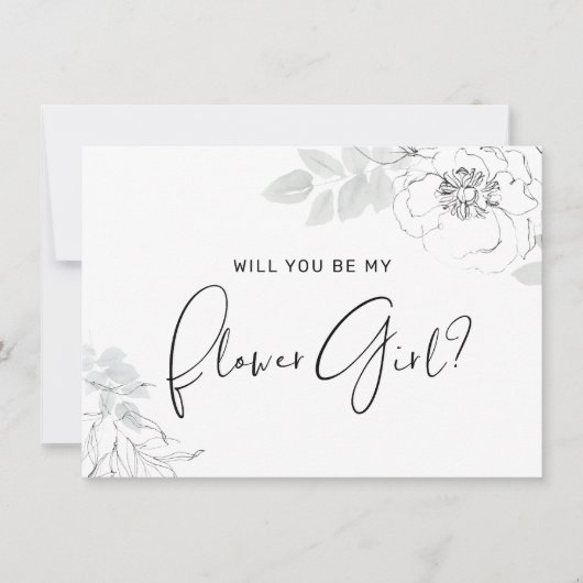 Botanische Blumenblütenkarte Dankeskarte (Vorderseite)